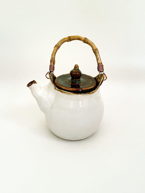 Tea Pot bamboo handle Red Brwon - Image 5