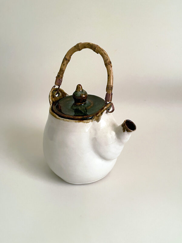 Tea Pot bamboo handle Red Brwon - Image 3