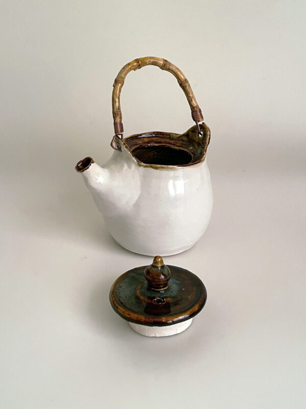 Tea Pot bamboo handle Red Brwon - Image 2